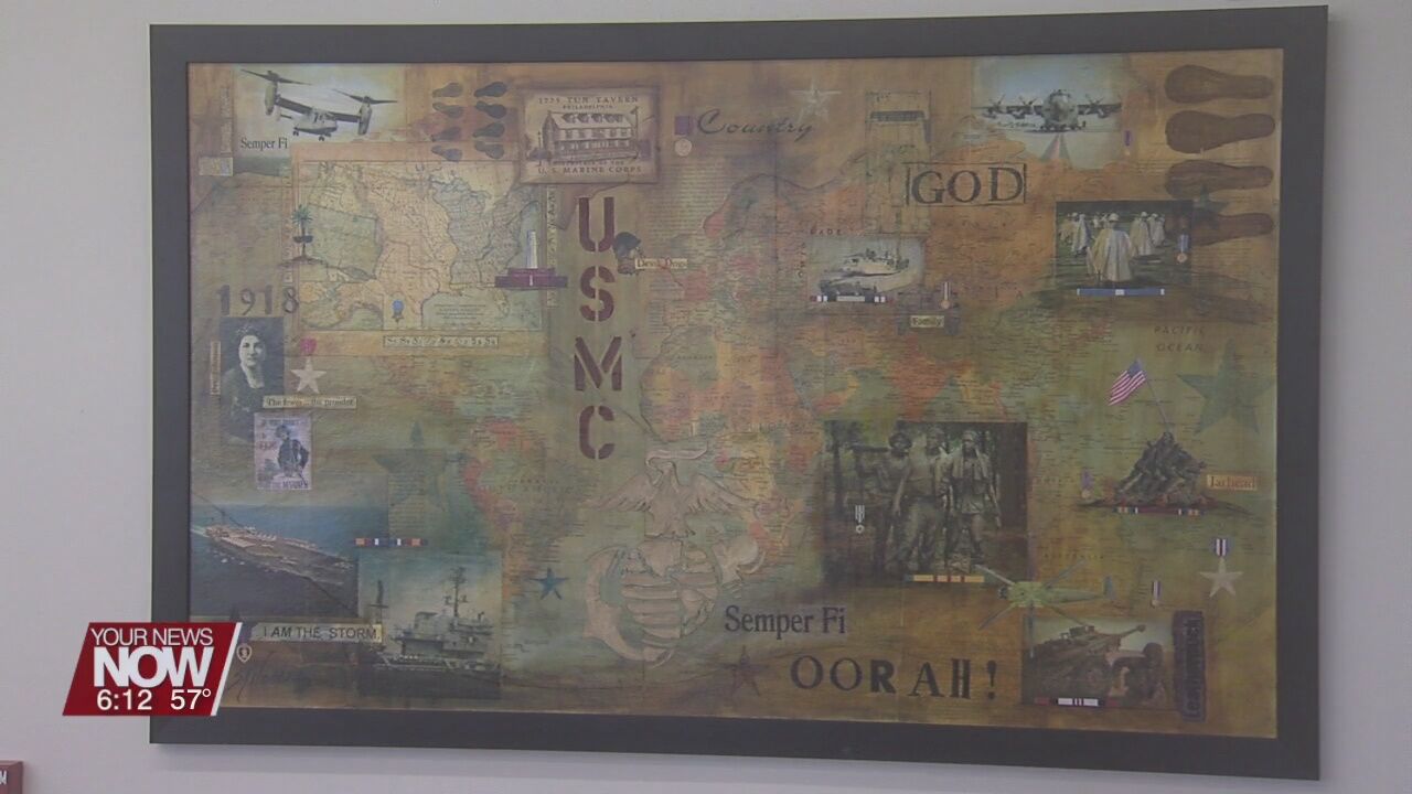 Painting of Marine Corps history hangs in new Lima VA clinic